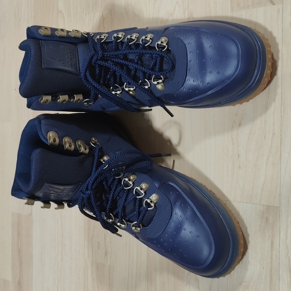 Nike Lunar Force 1 Duckboot Blue Mens Size 10.5 Obsidian Air Force 1 High